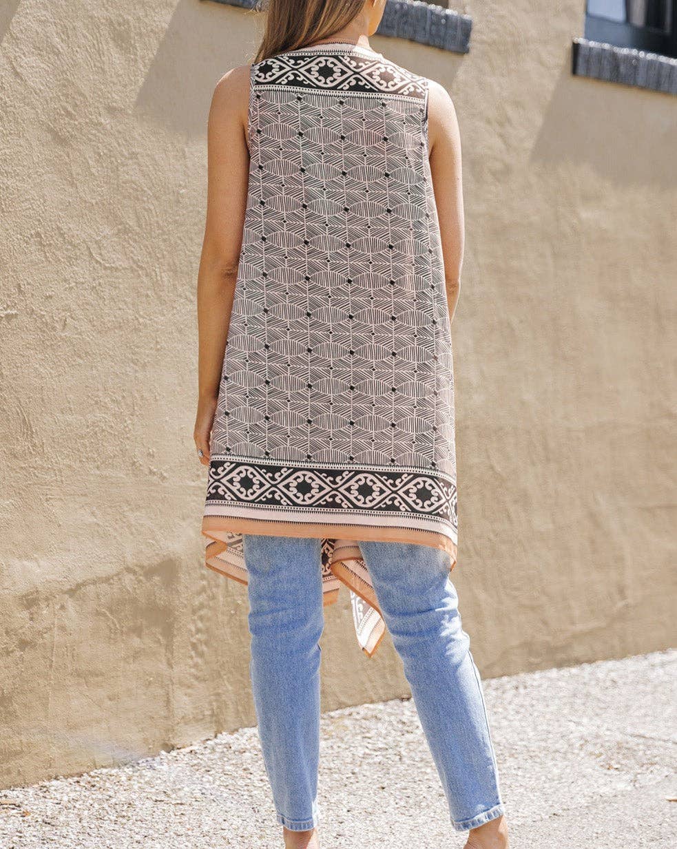 Front Sleeveless Kimono