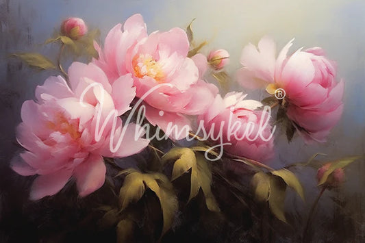 Romantic Peonies Decoupage Tissue Paper 29x21 in