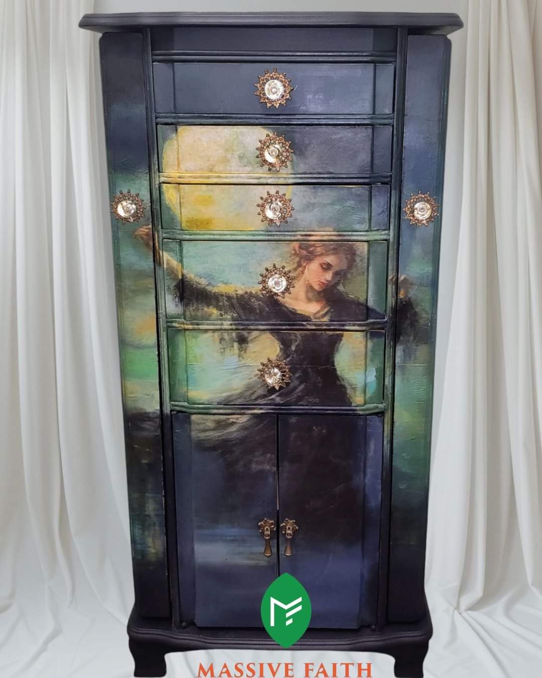 Moon Rhapsody Decoupage Tissue Paper 21x29 in