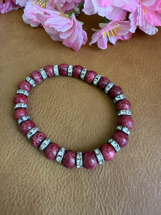 Cherry Sparkle Bracelet - 6.5”