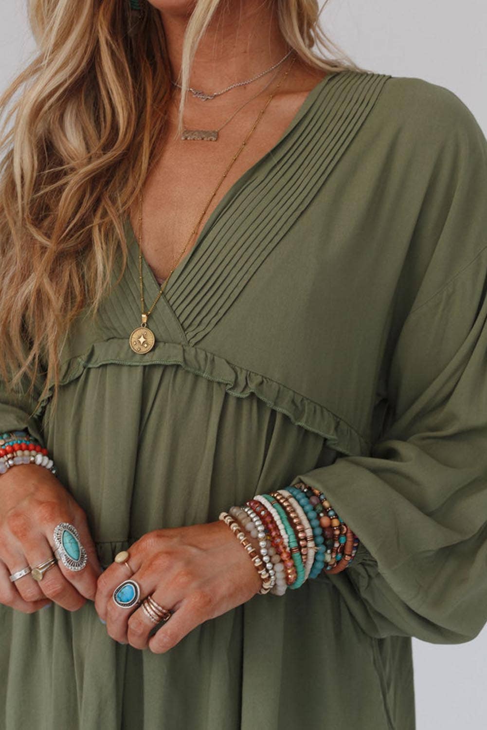 Boho Sleeve Dress w/Pockets