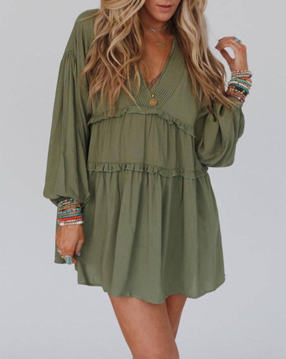 Boho Sleeve Dress w/Pockets