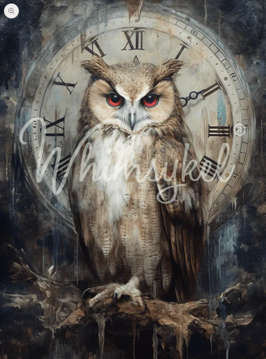 Timekeeper Decoupage Tissue Paper 21x29 in