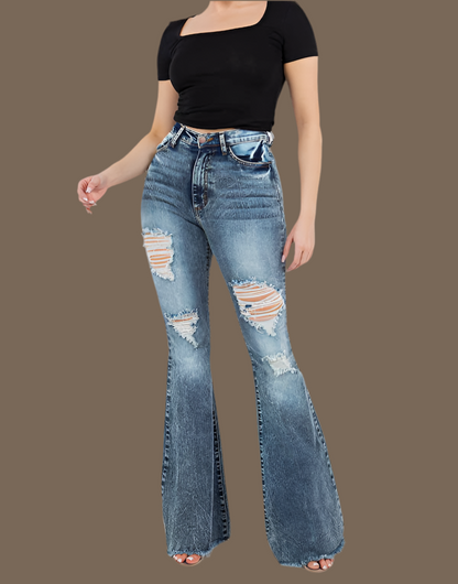 Bell Bottom Jean in Light Wash