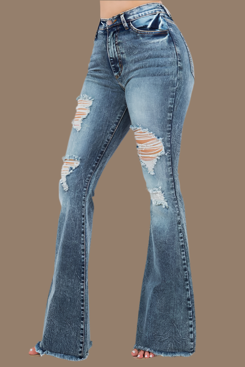 Bell Bottom Jean in Light Wash