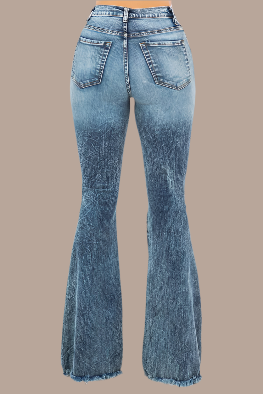 Bell Bottom Jean in Light Wash